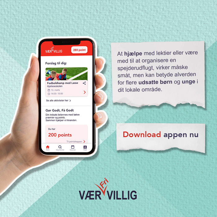 Instagram-opslag til Ungdommens Røde Kors, hvor der står: Hvorfor vil unge blive frivillige?, efterfulgt af en ikon og derefter en tekst der lyder: At hjælpe andre.